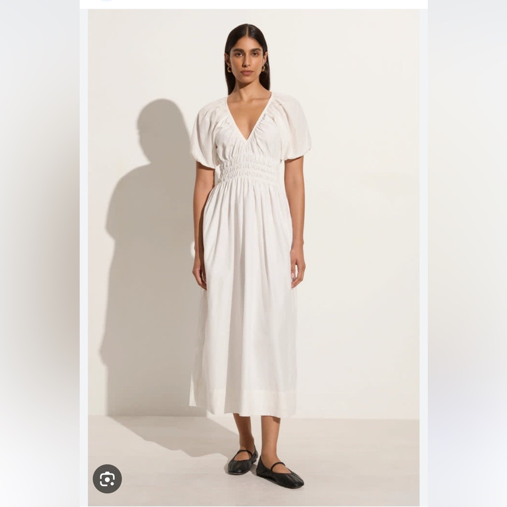 Faithfull the Brand Teatro White Maxi Dress